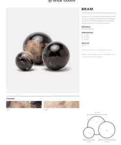 Made Goods Bram Objects Dark Petrified Wood