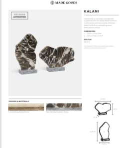 Made Goods Kalani Sculpture Crystal And Snake Stone New Arrivals