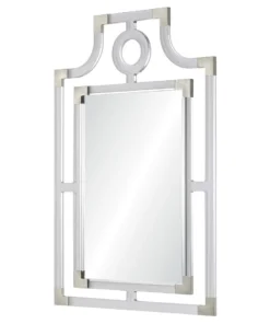 Mirror Home Acrylic And Nickel Pagoda Mirror New Arrivals