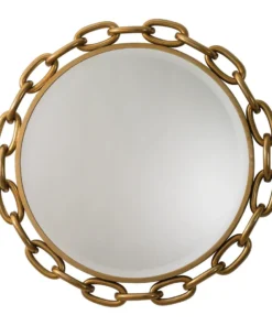 Global Views New Arrivals Linked Wall Mirror Gold