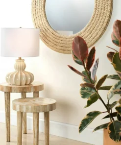 Jamie Young New Arrivals Artemis Side Table Cream