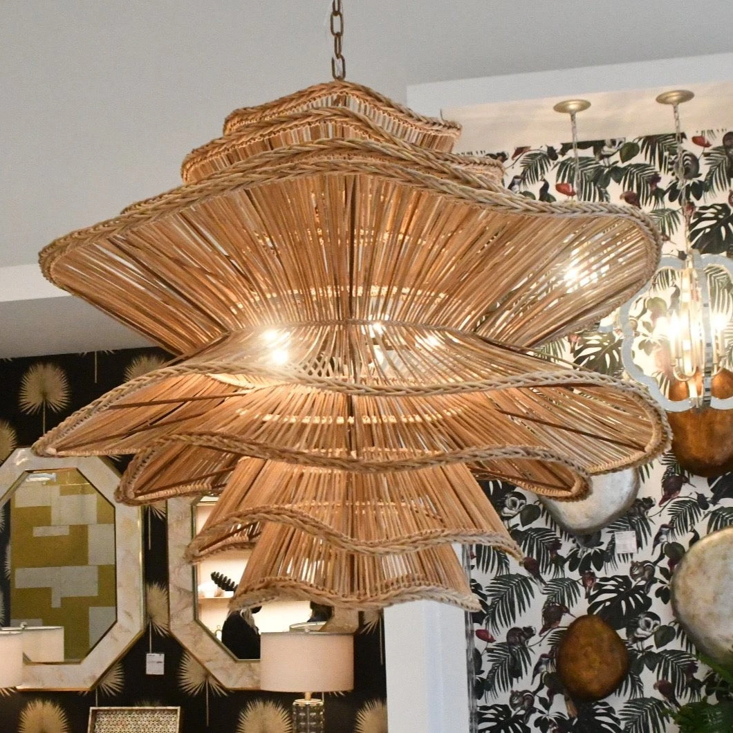 Made Goods Alondra Chandelier Natural Rattan New Arrivals 4 Made Goods Alondra Chandelier Natural Rattan New Arrivals