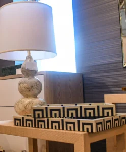 Worlds Away New Arrivals Delaney Table Lamp White