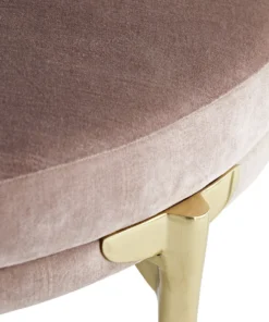 Arteriors Home Andrea Round Ottoman Rosewood 12 Arteriors Home Andrea Round Ottoman Rosewood