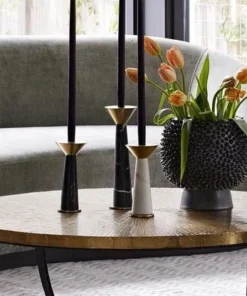 Arteriors Home New Arrivals Tenbrooke Candleholders Black Set Of Two