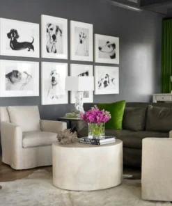 Made Goods Cara Cocktail Table Ivory Faux Shagreen