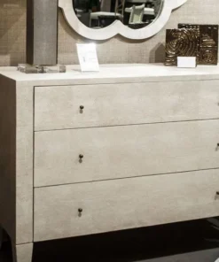 Made Goods Sorin 48" Dresser Off White Faux Shagreen