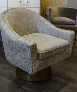 Worlds Away Dominic Chair Grey Velvet