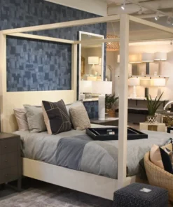 Made Goods Sorin Bed Off White Faux Shagreen New Arrivals