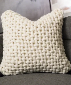 Studio A New Arrivals Noodle Felt Pillow Bone
