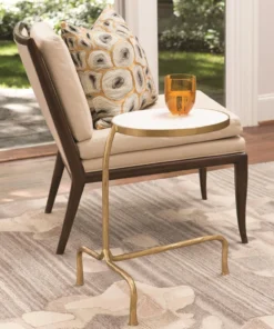 Global Views Cantilever Table Brass With White Marble Top 8 Global Views Cantilever Table Brass With White Marble Top