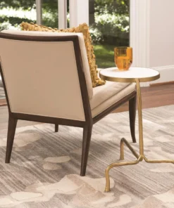 Global Views Cantilever Table Brass With White Marble Top 9 Global Views Cantilever Table Brass With White Marble Top