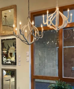 Made Goods Ulla Chandelier Gray Concrete New Arrivals