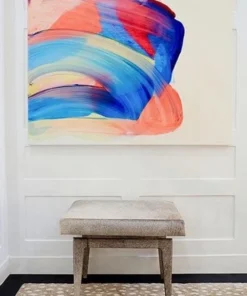 Bungalow 5 New Arrivals Winston Stool Gray Hair On Hide