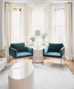 Made Goods Cara Oval Coffee Table Ivory Faux Shagreen New Arrivals