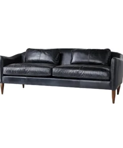 Arteriors Home New Arrivals Vincent Sofa Ink Leather