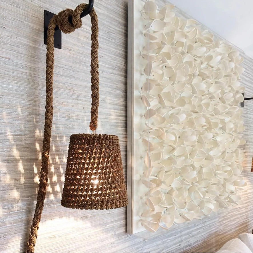 Palecek Adrift Coco Wall Decor Natural Square 4 Palecek Adrift Coco Wall Decor Natural Square