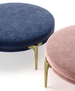 Arteriors Home Andrea Round Ottoman Rosewood 15 Arteriors Home Andrea Round Ottoman Rosewood