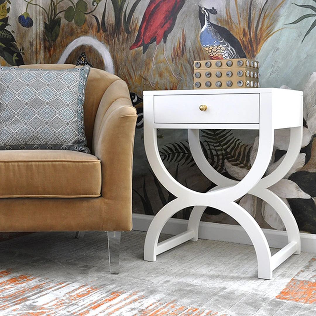 Worlds Away Alexis Side Table White Lacquer 4 Worlds Away Alexis Side Table White Lacquer
