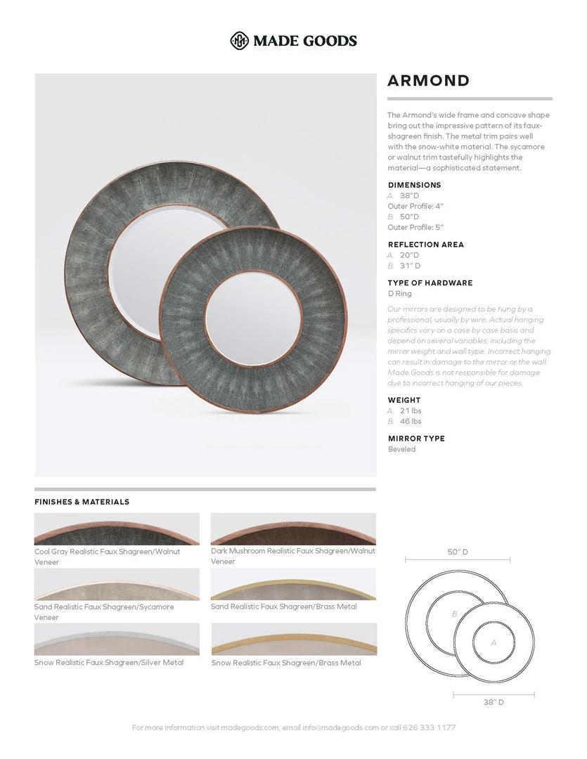 Made Goods Armond Mirror Dark Mushroom And Walnut New Arrivals 6 Made Goods Armond Mirror Dark Mushroom And Walnut New Arrivals