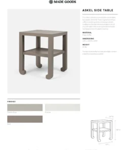 Made Goods Askel Side Table French Grey Faux Raffia New Arrivals 9 Made Goods Askel Side Table French Grey Faux Raffia New Arrivals