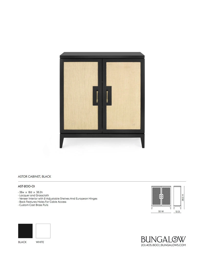 Bungalow 5 Astor Cabinet Black New Arrivals 7 Bungalow 5 Astor Cabinet Black New Arrivals