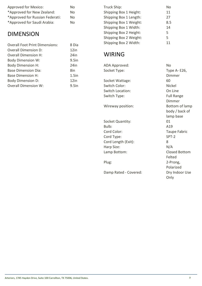 Arteriors Home New Arrivals Aaron Lamp Black Marble 8 Arteriors Home New Arrivals Aaron Lamp Black Marble