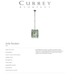 Currey And Company Airlie Pendant New Arrivals 9 Currey And Company Airlie Pendant New Arrivals