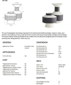 Arteriors Home Alfredo Vases