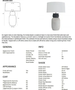 Arteriors Home New Arrivals Ansley Lamp