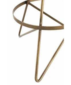 Arteriors Home Wyndham Swivel Counter Stool Vintage Brass