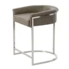 Arteriors Home New Arrivals Calvin Counter Stool Dove And Polished Nickel