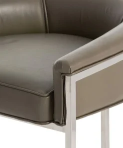 Arteriors Home New Arrivals Calvin Counter Stool Dove And Polished Nickel