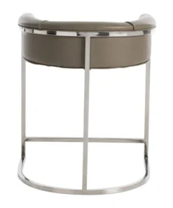 Arteriors Home New Arrivals Calvin Counter Stool Dove And Polished Nickel