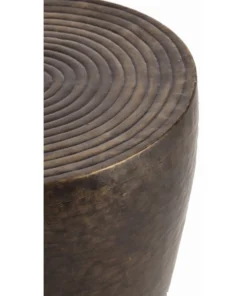 Arteriors Home Clint Side Table Antique Bronze