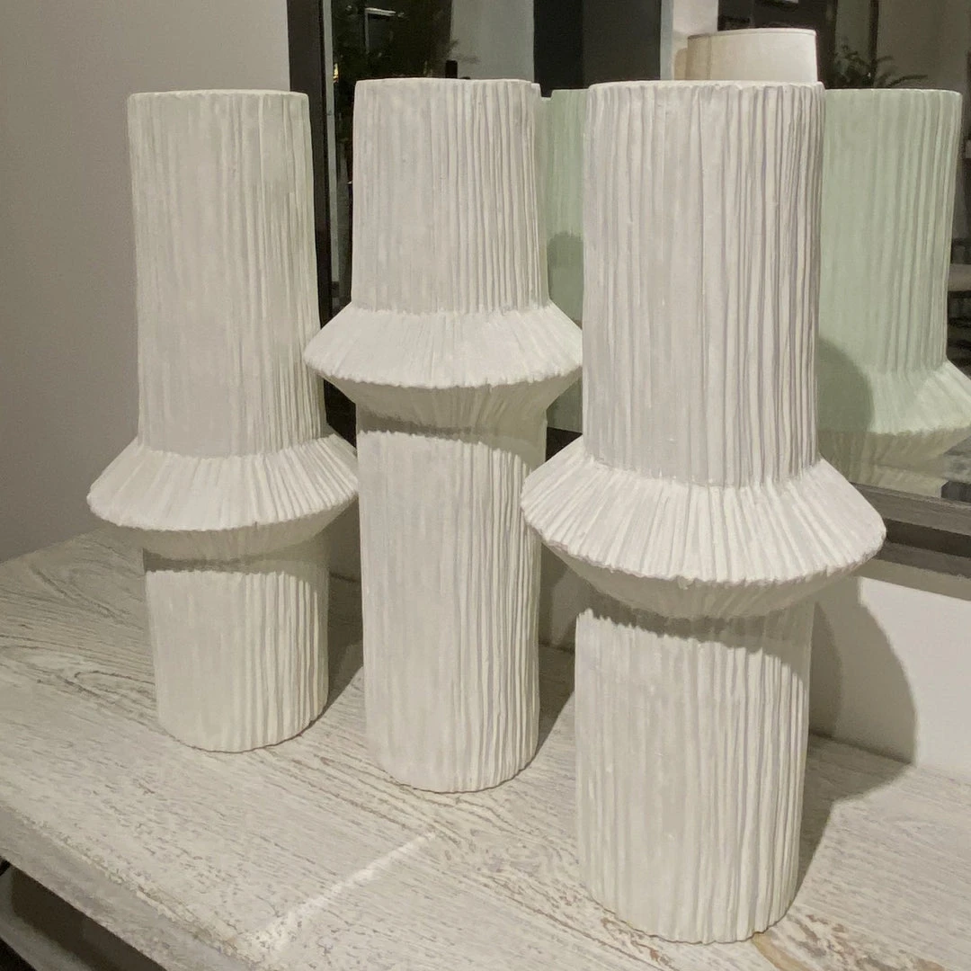 Global Views Ascending Ring Vases Matte White Set Of 3 4 Global Views Ascending Ring Vases Matte White Set Of 3