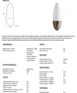 Arteriors Home Asher Outdoor Sconce Aged Brass New Arrivals