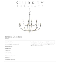 Currey And Company New Arrivals Balladier Chandelier 7 Currey And Company New Arrivals Balladier Chandelier