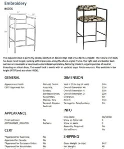 Arteriors Home New Arrivals Barbana Counter Stool Ocelot Embroidery 14 Arteriors Home New Arrivals Barbana Counter Stool Ocelot Embroidery