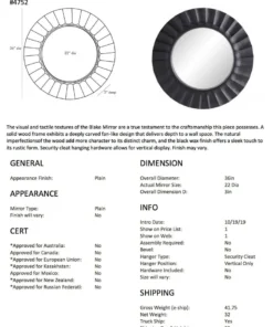 Arteriors Home New Arrivals Blake Mirror