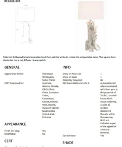 Arteriors Home Bodega Driftwood Lamp