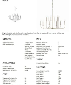 Arteriors Home Breck Small Chandelier Antique Silver 12 Arteriors Home Breck Small Chandelier Antique Silver