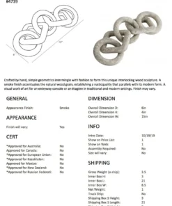 Arteriors Home Brinley Accessory Smoke