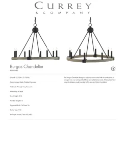 Currey And Company New Arrivals Burgos Chandelier 10 Currey And Company New Arrivals Burgos Chandelier