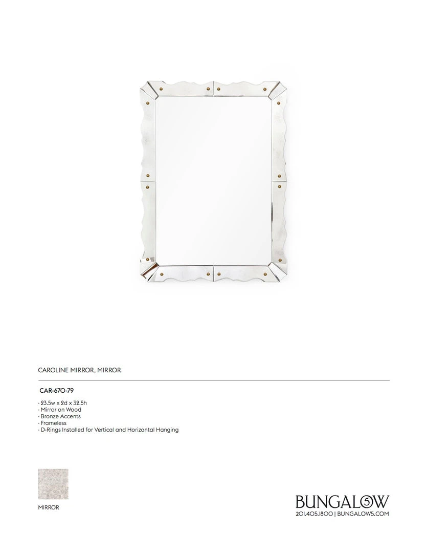 Bungalow 5 Caroline Small Mirror 6 Bungalow 5 Caroline Small Mirror