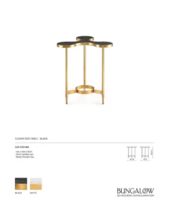 Bungalow 5 Clover Side Table Black