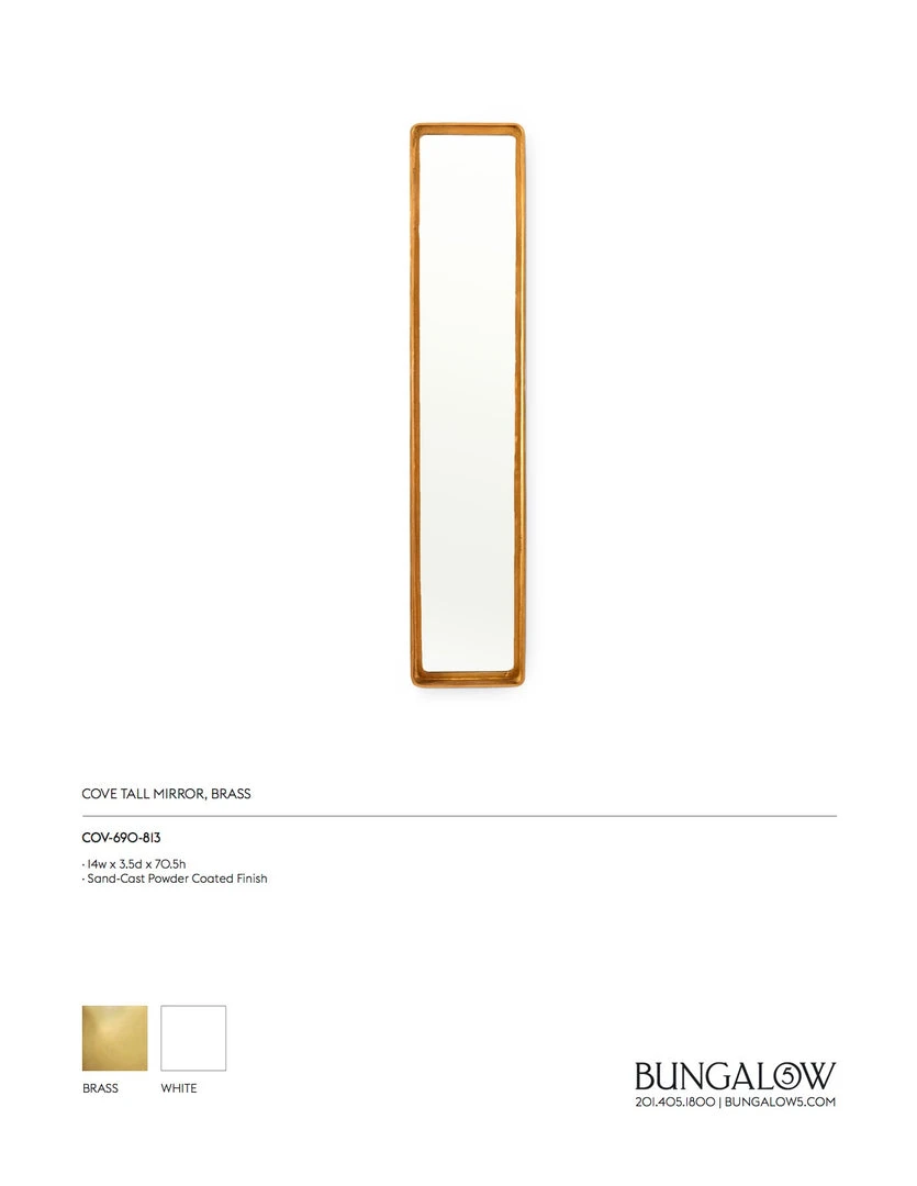 Bungalow 5 Cove Tall Mirror Brass New Arrivals 5 Bungalow 5 Cove Tall Mirror Brass New Arrivals