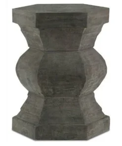Currey And Company New Arrivals Pagoda Hexagonal Stool