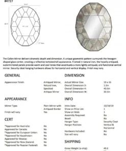 Arteriors Home Callen Mirror