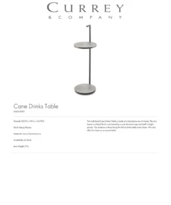 Currey And Company New Arrivals Cane Drinks Table